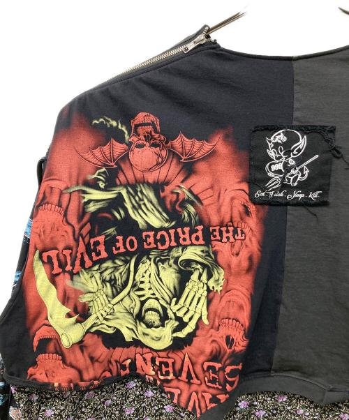 KIDILL（キディル）KIDILL (キディル) PUNK LONG SLEEVE SHIRT ブラック サイズ:Freeの古着・服飾アイテム