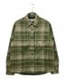 stussy（ステューシー）の古着「チェックキルティングシャツジャケット」｜グリーン