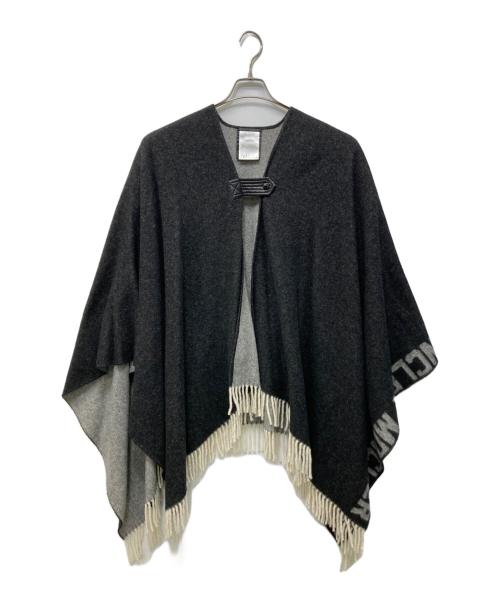 MONCLER（モンクレール）MONCLER (モンクレール) MANTELLA ロゴケープ ブラック サイズ:Freeの古着・服飾アイテム