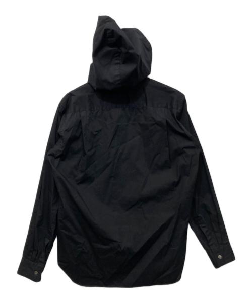 COMME des GARCONS HOMME PLUS（コムデギャルソンオムプリュス）COMME des GARCONS HOMME PLUS (コムデギャルソンオムプリュス) フーディーロングスリーブシャツ ブラック サイズ:Sの古着・服飾アイテム