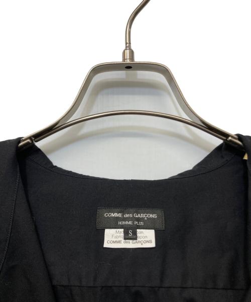COMME des GARCONS HOMME PLUS（コムデギャルソンオムプリュス）COMME des GARCONS HOMME PLUS (コムデギャルソンオムプリュス) フーディーロングスリーブシャツ ブラック サイズ:Sの古着・服飾アイテム