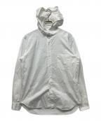COMME des GARCONS HOMME PLUSコムデギャルソンオムプリュス）の古着「フーディーロングスリーブシャツ」｜ホワイト