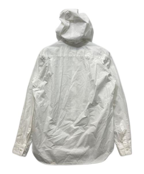 COMME des GARCONS HOMME PLUS（コムデギャルソンオムプリュス）COMME des GARCONS HOMME PLUS (コムデギャルソンオムプリュス) フーディーロングスリーブシャツ ホワイト サイズ:Sの古着・服飾アイテム