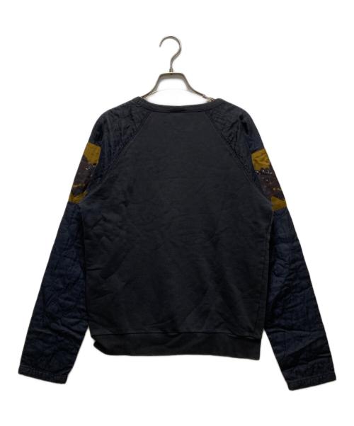 DRIES VAN NOTEN（ドリスヴァンノッテン）DRIES VAN NOTEN (ドリスヴァンノッテン) キルティング切替スウェット　トルコ製　 ブラック サイズ:Mの古着・服飾アイテム