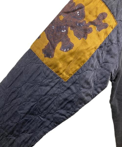DRIES VAN NOTEN（ドリスヴァンノッテン）DRIES VAN NOTEN (ドリスヴァンノッテン) キルティング切替スウェット　トルコ製　 ブラック サイズ:Mの古着・服飾アイテム