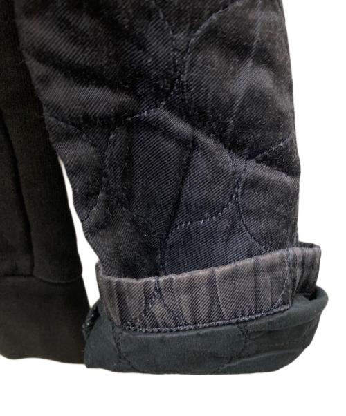 DRIES VAN NOTEN（ドリスヴァンノッテン）DRIES VAN NOTEN (ドリスヴァンノッテン) キルティング切替スウェット　トルコ製　 ブラック サイズ:Mの古着・服飾アイテム
