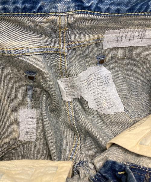 Hysteric Glamour（ヒステリックグラマー）Hysteric Glamour (ヒステリックグラマー) CPR加工リペアクラッシュスタッズデニム インディゴ サイズ:32の古着・服飾アイテム