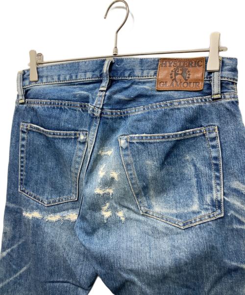 Hysteric Glamour（ヒステリックグラマー）Hysteric Glamour (ヒステリックグラマー) VSR加工 ポケットスタッズデニムパンツ インディゴ サイズ:30の古着・服飾アイテム