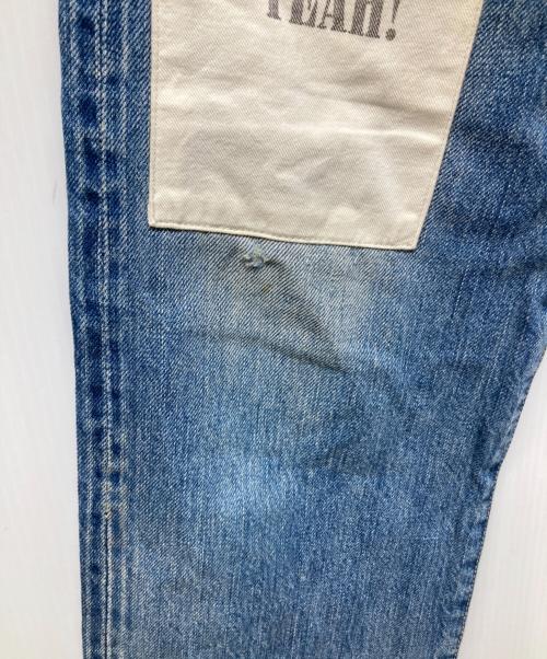 Hysteric Glamour（ヒステリックグラマー）Hysteric Glamour (ヒステリックグラマー) NIRVANA パッチデニムパンツ インディゴ サイズ:30の古着・服飾アイテム