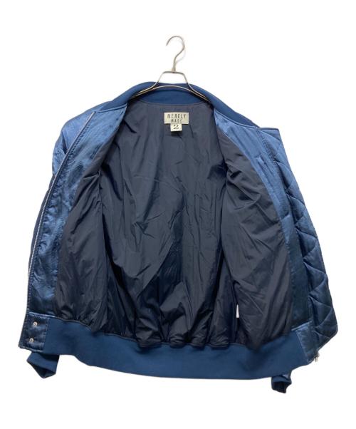 MERELY MADE（メアリーメイド）MERELY MADE (メアリーメイド) 切替ジップジャケット ブルー サイズ:2の古着・服飾アイテム