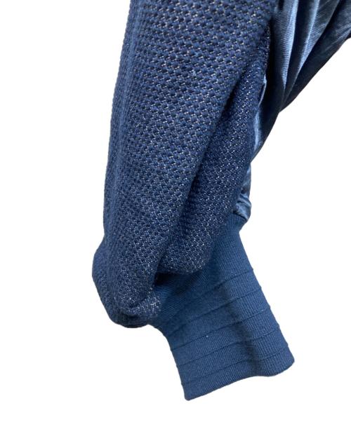 MERELY MADE（メアリーメイド）MERELY MADE (メアリーメイド) 切替ジップジャケット ブルー サイズ:2の古着・服飾アイテム