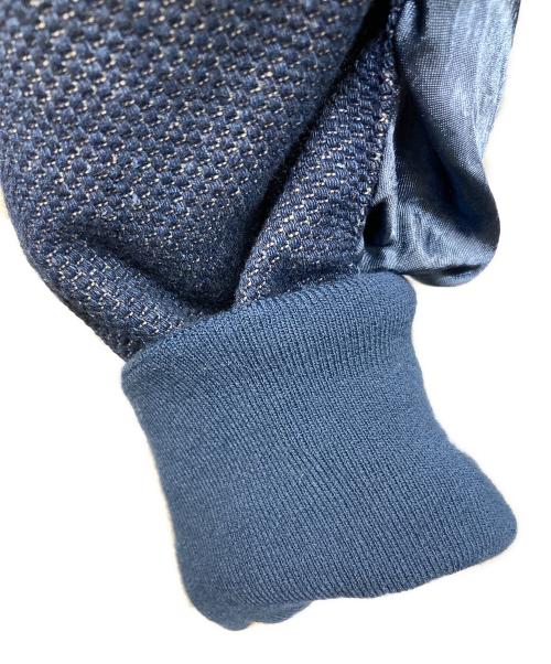 MERELY MADE（メアリーメイド）MERELY MADE (メアリーメイド) 切替ジップジャケット ブルー サイズ:2の古着・服飾アイテム