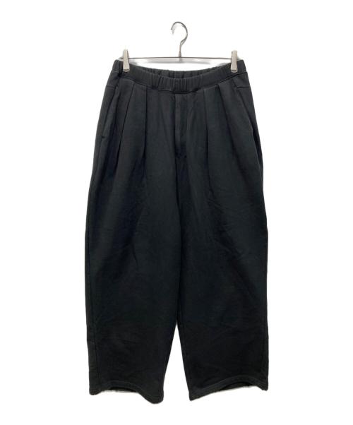 ANCELLM（アンセルム）ANCELLM (アンセルム) TUCK SWEAT PANTS ブラック サイズ:2の古着・服飾アイテム