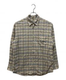 AURALEE（オーラリー）の古着「SUPER LIGHT WOOL CHECK SHIRT」｜ベージュ