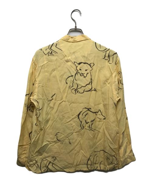 OLD JOE & Co.（オールドジョー）OLD JOE & Co. (オールドジョー) 総柄オープンカラーシャツ イエロー サイズ:16　1/2の古着・服飾アイテム
