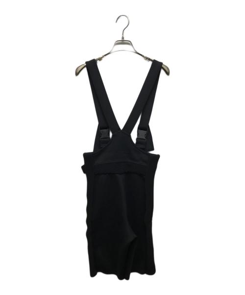 FUMIKA UCHIDA（フミカウチダ）FUMIKA UCHIDA (フミカウチダ) ボンディングハーフパンツサロペット ブラック サイズ:Sの古着・服飾アイテム