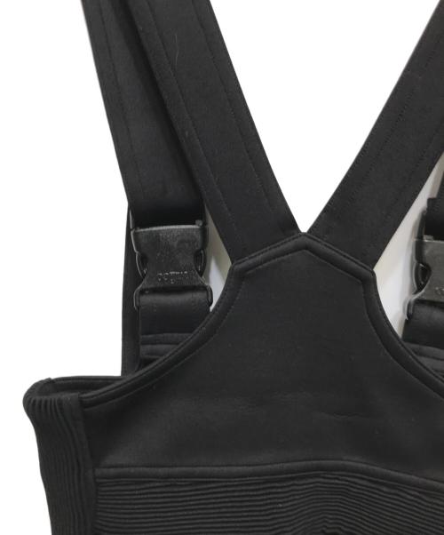 FUMIKA UCHIDA（フミカウチダ）FUMIKA UCHIDA (フミカウチダ) ボンディングハーフパンツサロペット ブラック サイズ:Sの古着・服飾アイテム