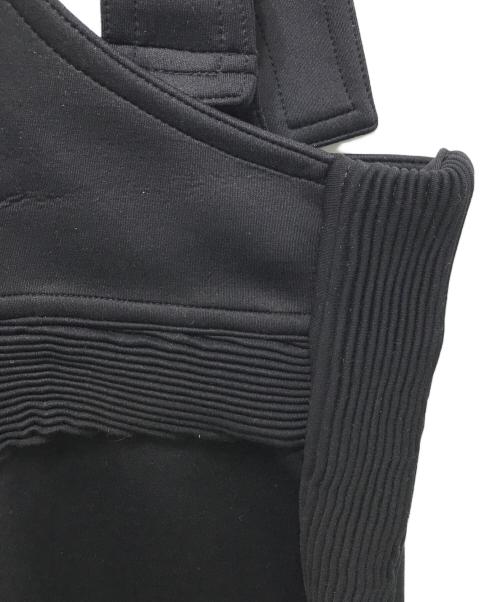 FUMIKA UCHIDA（フミカウチダ）FUMIKA UCHIDA (フミカウチダ) ボンディングハーフパンツサロペット ブラック サイズ:Sの古着・服飾アイテム