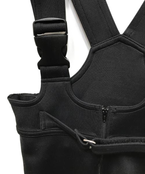 FUMIKA UCHIDA（フミカウチダ）FUMIKA UCHIDA (フミカウチダ) ボンディングハーフパンツサロペット ブラック サイズ:Sの古着・服飾アイテム