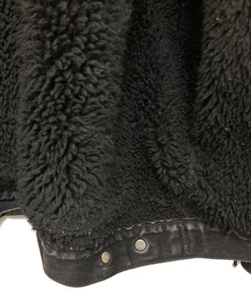 LEVI'S（リーバイス）LEVI'S (リーバイス) ボアブラックデニムジャケット ブラック サイズ:Lの古着・服飾アイテム