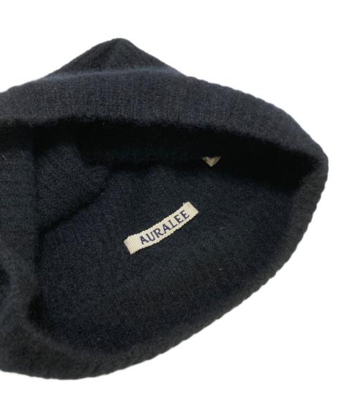 AURALEE（オーラリー）AURALEE (オーラリー) BABY CASHMERE KNIT CAP ブラックの古着・服飾アイテム