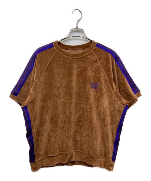 Needles（ニードルズ）Needles (ニードルズ) ベロアS/Sスウェット ブラウン サイズ:Ｍの古着・服飾アイテム