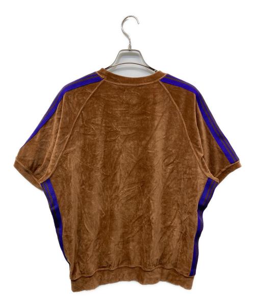 Needles（ニードルズ）Needles (ニードルズ) ベロアS/Sスウェット ブラウン サイズ:Ｍの古着・服飾アイテム