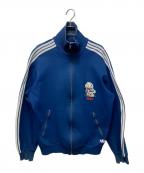 adidasアディダス）の古着「ハイネックトラックジャケット」｜ネイビー