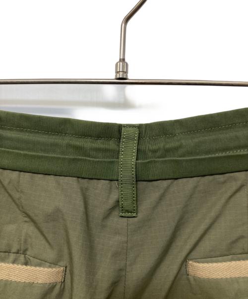 sacai（サカイ）sacai (サカイ) Rip Stop Mix Pants カーキ サイズ:1の古着・服飾アイテム