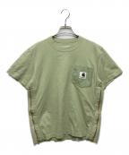 sacai×CarHarttサカイ×カーハート）の古着「ダブルネームTシャツ」｜グリーン