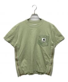 sacai×CarHartt（サカイ×カーハート）の古着「ダブルネームTシャツ」｜グリーン