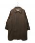 STEVEN ALAN（スティーブンアラン）の古着「TOP WR MLTN CMP BALMACAAN COAT-BOLD」｜ブラウン