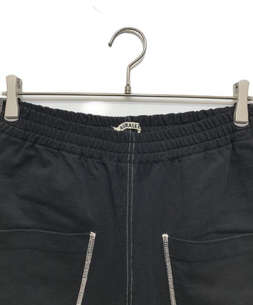 AURALEE（オーラリー）AURALEE (オーラリー) HIGH DENSITY ORGANIC COTTON JERSEY SHORTS ブラック サイズ:3の古着・服飾アイテム