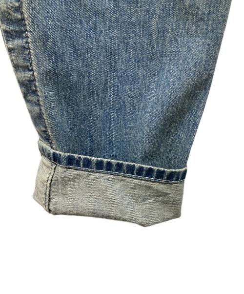 sacai（サカイ）sacai (サカイ) ベルテッドワイドデニムパンツ インディゴ サイズ:２の古着・服飾アイテム