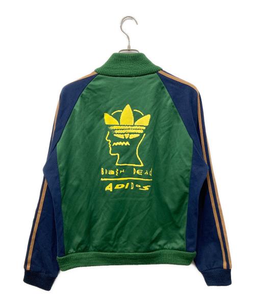 adidas（アディダス）adidas (アディダス) BRAIN DEAD (ブレインデッド) TRACK TOP ジャケット グリーン サイズ:XLの古着・服飾アイテム