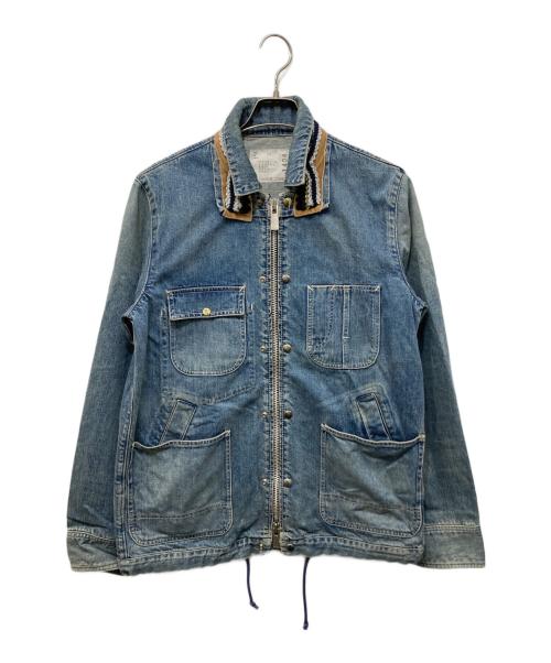 sacai（サカイ）sacai (サカイ) チロリアン刺繍デニムジャケット インディゴ サイズ:1の古着・服飾アイテム