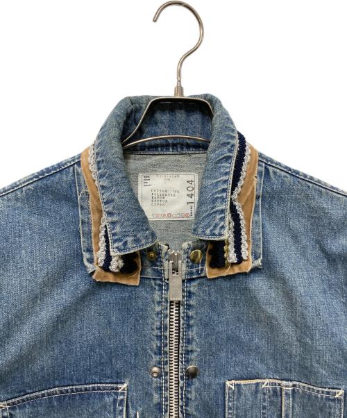 sacai（サカイ）sacai (サカイ) チロリアン刺繍デニムジャケット インディゴ サイズ:1の古着・服飾アイテム