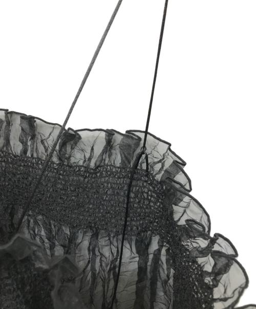 LEINWANDE（ラインヴァンド）LEINWANDE (ラインヴァンド) Recycle Organdy Pleats Dress ブラック サイズ:Freeの古着・服飾アイテム