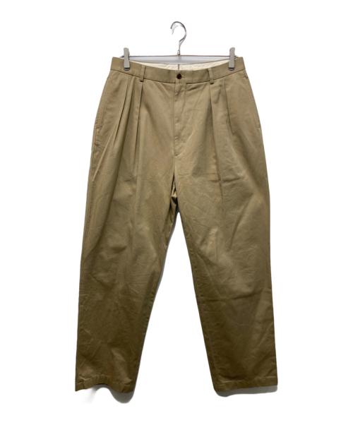 NEAT（ニート）NEAT (ニート) 2タックテーパードパンツ ベージュ サイズ:48の古着・服飾アイテム