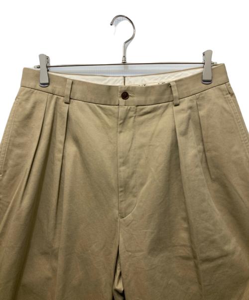 NEAT（ニート）NEAT (ニート) 2タックテーパードパンツ ベージュ サイズ:48の古着・服飾アイテム
