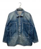 NICENESSナイスネス）の古着「I.COXON エイジドエフェクトデニムジャケット」｜インディゴ