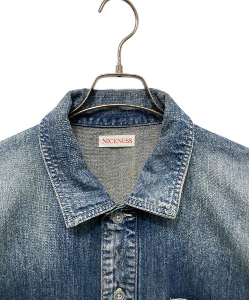 NICENESS（ナイスネス）NICENESS (ナイスネス) I.COXON エイジドエフェクトデニムジャケット インディゴ サイズ:Ｌ　　の古着・服飾アイテム