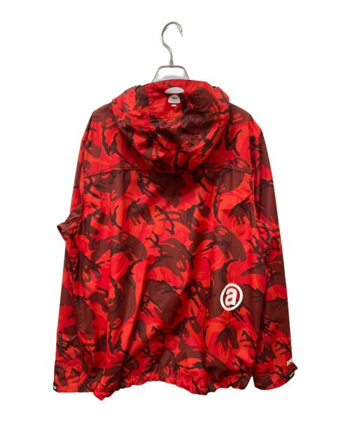 A BATHING APE（ア ベイシング エイプ）A BATHING APE (ア ベイシング エイプ) カモフラマウンテンパーカー レッド サイズ:XLの古着・服飾アイテム