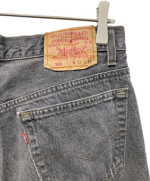 LEVI'S（リーバイス）LEVI'S (リーバイス) USA501先染めブラックデニムパンツ ブラック サイズ:W33の古着・服飾アイテム