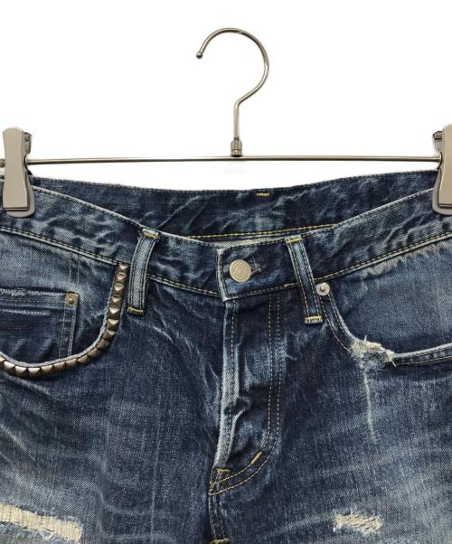 Hysteric Glamour（ヒステリックグラマー）Hysteric Glamour (ヒステリックグラマー) VR加工ポケットスタッズデニムパンツ インディゴ サイズ:30の古着・服飾アイテム
