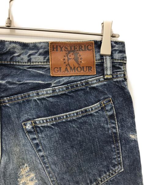 Hysteric Glamour（ヒステリックグラマー）Hysteric Glamour (ヒステリックグラマー) VR加工ポケットスタッズデニムパンツ インディゴ サイズ:30の古着・服飾アイテム