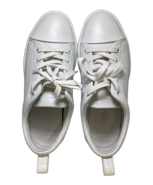 HERMES（エルメス）HERMES (エルメス) HAPPY レザーローカットスニーカー ホワイト サイズ:37の古着・服飾アイテム