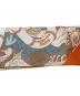 HERMES (エルメス) ツィリースカーフ オレンジ：18000円