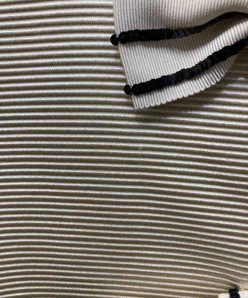 VALENTINO（ヴァレンティノ）VALENTINO (ヴァレンティノ) エンブロイダリー＆ボウジャケット ホワイト×ブラック サイズ:44の古着・服飾アイテム