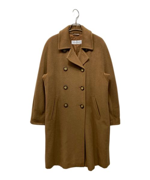 MaxMara（マックスマーラ）MaxMara (マックスマーラ) ウールカシミヤダブルコート ブラウン サイズ:40の古着・服飾アイテム
